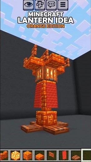 Minecraft:Lantern Idea In Orange Edition🏮!#shorts#minecraft
