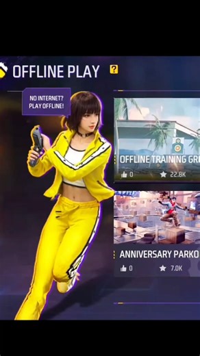 offline mode in free fire 🧐#shorts