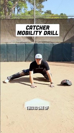 Single Leg Rocker Mobility Drill For Catchers #baseball #softball #catchingmadesimple #catcherdrills