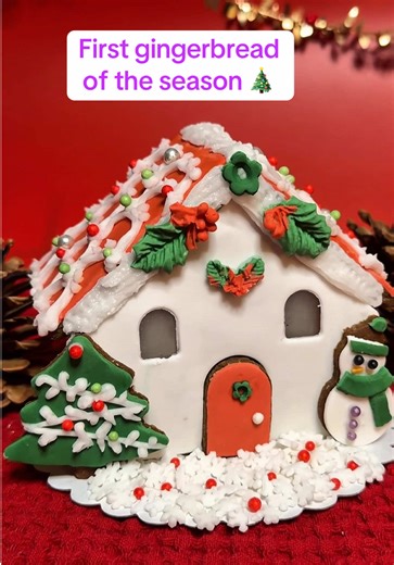 My very first time ever making gingerbread… and my first gingerbread house! From baking the dough to assembling, decorating, breaking pieces and fixing them again 😅 I loved every minute of creating this little festive world ❤️🏠 #creatorsearchinsights #gingerbread #christmas #holiday #baking gingerbread house tutorial, how to make a gingerbread house, Christmas baking ideas, gingerbread decorating ideas, easy holiday bakes, festive dessert inspiration, homemade gingerbread recipe, Christmas coo