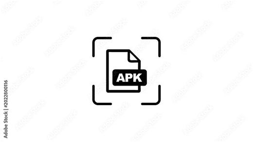 Digital scan of apk file icon with green laser animation for software security and app development analysis.
