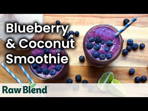 How to make a Blueberry & Coconut Smoothie in a Vitamix Blender | Recipe Video