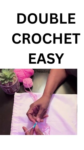 Double Crochet/Beginner #crochet #diy