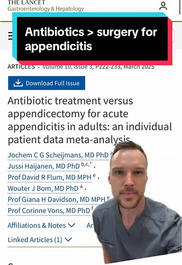 Antibiotics vs Surgery for Appendicitis: Key Insights