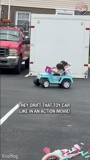 Toddler Drifts Toy Car Like a Pro 😳🏎️