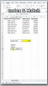 INDEX + MATCH in Excel Explained 🔥 | Easy Lookup Formula for Beginners