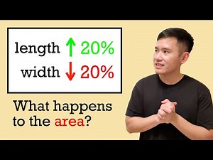 Common percentage misconception! Does the area of the rectangle stay the same?