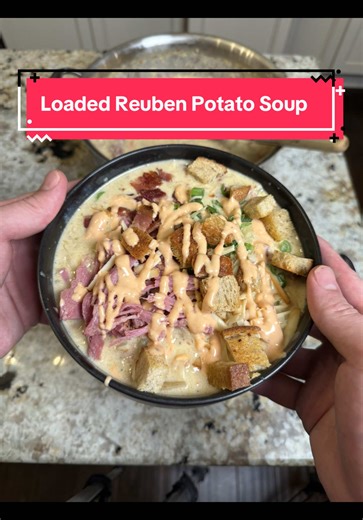 Loaded Reuben Potato Soup Recipe