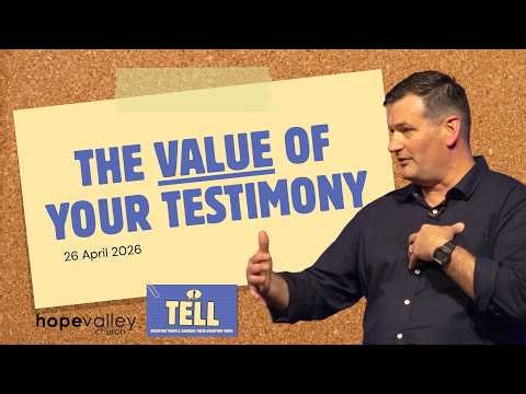 Tell: The Value of your Testimony | April 26th | Rev. Kynan Brookes