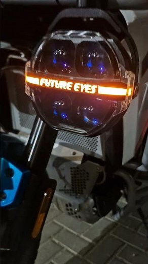 future eyes x100 lights on cfmoto mt 450 adv motorcycle adventure offroad