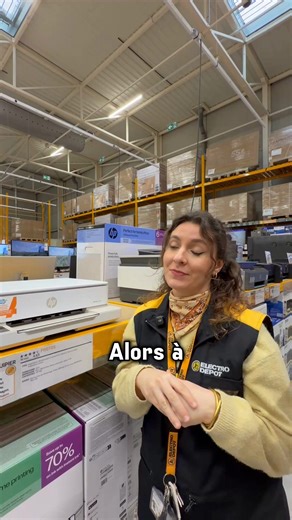 Devine le prix de cette imprimante ! 🤔 Indice : elle imprime, scanne, fait des photos… et coûte moins cher que tu ne crois : 59€ 20€ de remise avec l’abonnement HP Instant Ink. | ELECTRO DEPOT