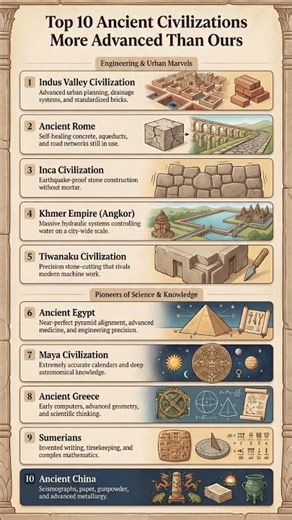 Top 10 Ancient Civilizations More Advanced Than Ours