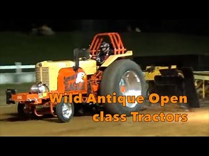 Antique Open Tractor Pulling Action
