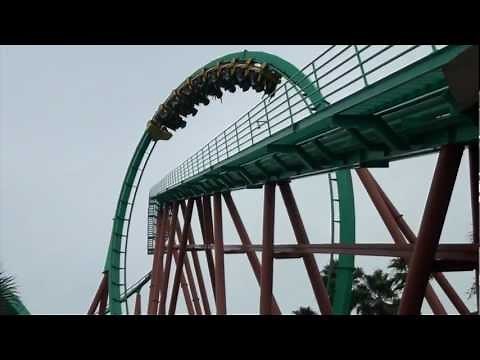Kumba Roller Coaster POV Front Seat Amazing 1080p HD Footage Busch Gardens Tampa FL
