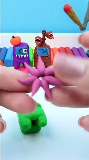 Among Us Alien made from polymer clay sculpture / How to sculpt Among us figurines #shorts