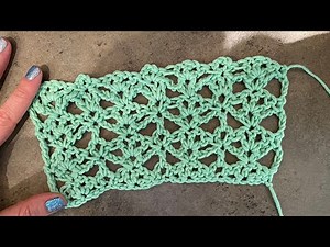 How to Crochet - Picot and Open Shell Stitch