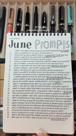 🌸 June Journaling Prompts | 30 Days of Reflection, Growth & Creativity