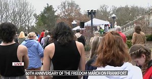 Kentuckians gather outside Capitol to honor 60th anniversary of Freedom March on Frankfort