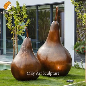 [Hot Item] Modern Garden Metal Art Statue Bronze Large Pear Sculpture Manufacturer