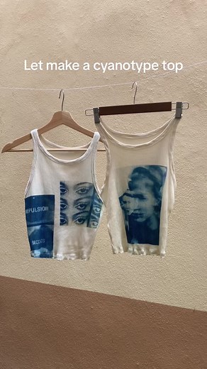 Cyanotype Sun Printing: DIY Y2K Clothing Tutorial
