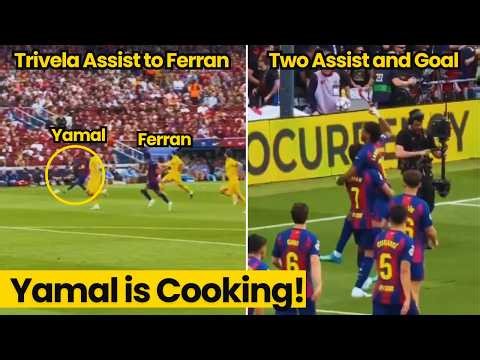 Lamine Yamal Insane Trivela Assist to Ferran Torres as Barcelona Secured 4-1 Win vs Espanyol