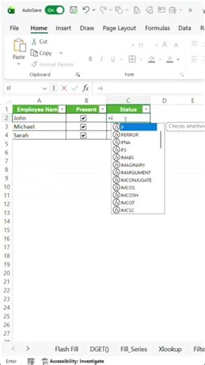 Turn Excel Checkboxes into Smart Status Updates ✅