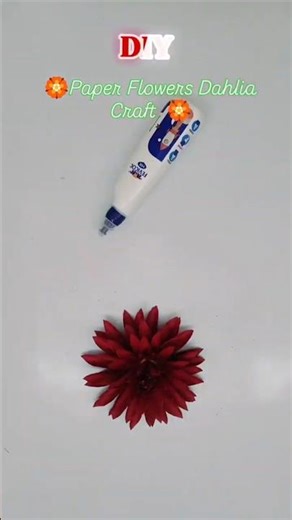 DIY Paper Dahlia 🌸 #diy #craft