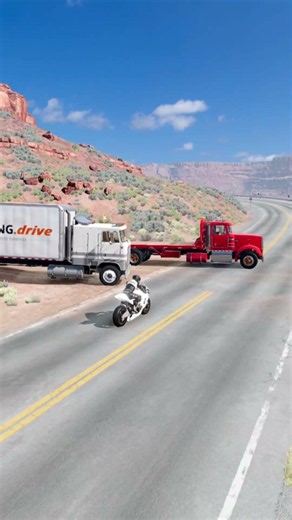 Realistic Highway Car Crashes #530 - BeamNG Drive