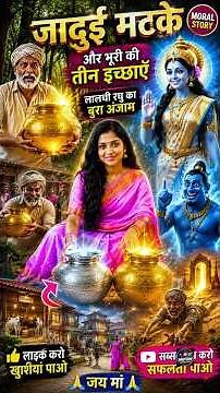 सोने का जादुई मटका 😱 | Greedy Man and Magical Pot |