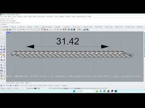 Rhino Tutorial: Modeling a Twisted Ring with FlowAlongCurve