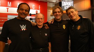 British legend Johnny Saint visits the WWE Performance Center