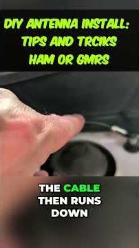 DIY Antenna Install: Secret Grommet Trick! #shorts #hamradio #gmrs