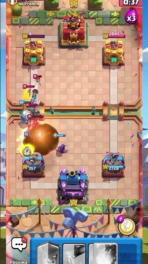 TENSE MATCH AGAINST GOLEM 😬 #clashroyale