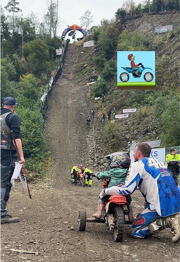 Hill Climb Andler Challenge Dirt Bike Fail