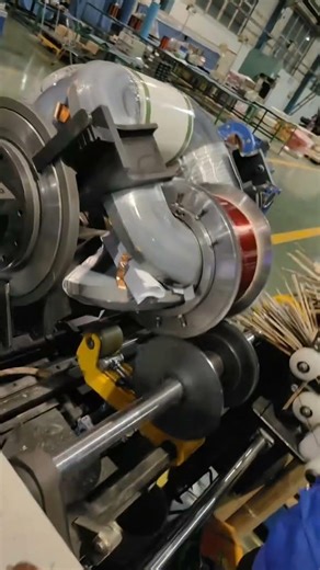 Factory transformer coil winding machine working video