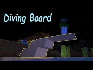 How to build a Diving Board in Minecraft 1.17.1