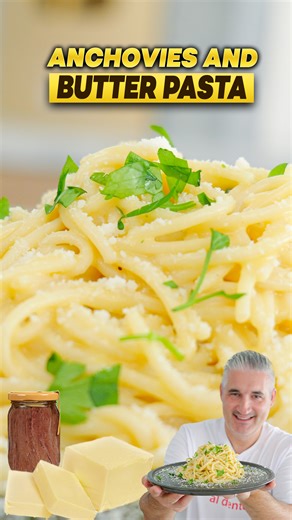3 ingredients. 10 minutes. A pasta so good it converted me from an anchovy skeptic to a believer! This is Butter Pasta with Anchovies (Burro e Alici)... the ultimate weeknight Italian dinner. Simple, rich, silky… and bursting with bold flavor. Once you taste how the anchovies melt into butter and transform into a creamy sauce, you’ll never look at “quick pasta” the same way again. Full recipe also here: https://www.vincenzosplate.com/butter-pasta-with-anchovies/ | Vincenzo's Plate