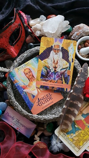 🙏 ~ CARD OF THE DAY ~ 🙏 POWER AND INTENTION When you align your intentions with the highest good and act with love and consideration, your power is intensified. When you draw this card, your angels are drawing close to remind you of this. You have the capacity to be a leader and guide at this time and you are being encouraged to align with love and the highest good so that you act from the heart. Often when power arises within, we can find our ego gets louder, and this is because it wants us t