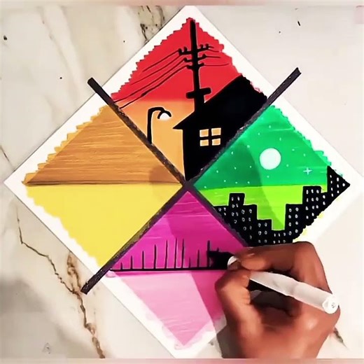 #Amazing arylic painting drawing beginners satisfaying video step by step easy methods #shortsv