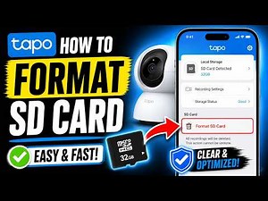 Tapo - How To Format The SD Card on a Tapo Security Camera
