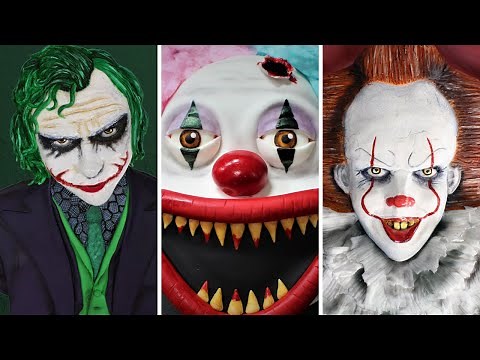 TERRIFYING CREEPY CLOWN CAKE DECORATING IDEAS! AMAZING HALLOWEEN CAKES