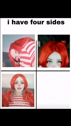 Margarita Averina | Aldorachan ❤️ on Instagram: "Wait for it 🙈 #meme #memes #clowngirl #cosplayer #cosplaygirl #aldorachan #mcdonaldscosplay"