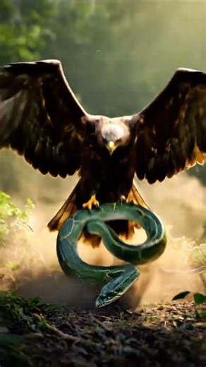 Eagle vs Giant Python🐍