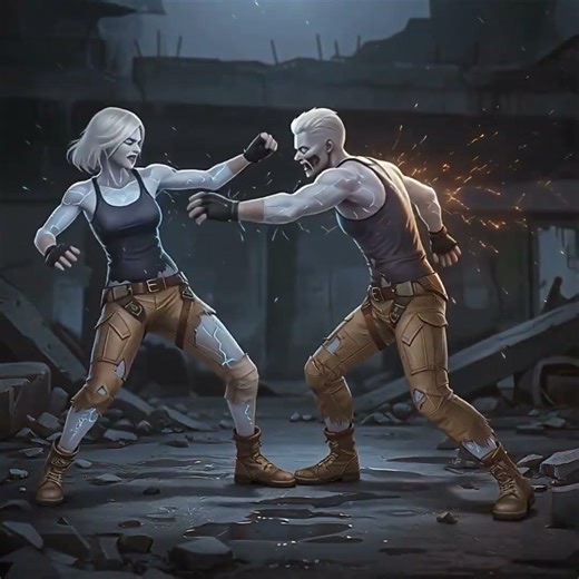 Male Zombie x Female Zombie - Mixed sparring - Fan of game ROS from then.