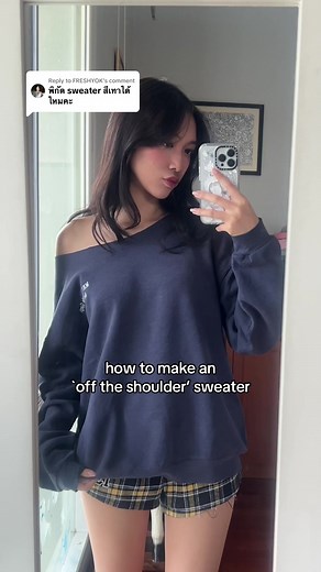 DIY Off the Shoulder Sweater Tutorial