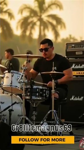 Live drum solos with powerful hits