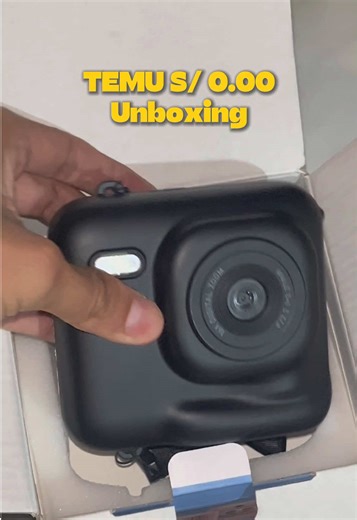 Cámara instantánea a cero soles en Temu