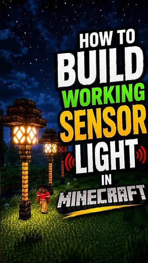 HOW TO BUILD WORKING SENSOR LIGHT IN MINECRAFT! 💡🔥