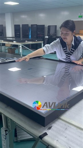 Avlink 67.6inch 52.3inch biggest square screen 10 points touch display LCD digital signage monitor
