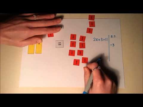Solving equations with algebra tiles - Demo